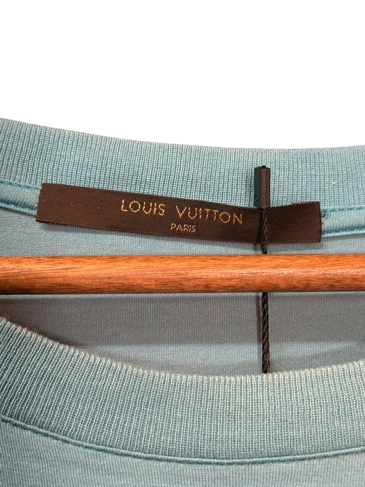 Louis Vuitton Turquoise Blue Cotton T-shirt