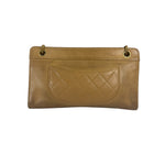 Chanel Brown Lambskin Front Pocket Shoulder Bag 2011