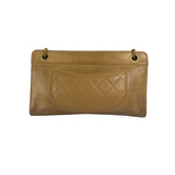 Chanel Brown Lambskin Front Pocket Shoulder Bag 2011