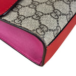 Gucci Padlock Medium Leather Chain Shoulder Bag Beige/Red/Pink