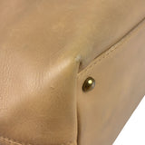 Chanel Turnlock CC Tan Leather Tote 2002