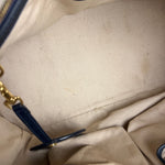 Tory Burch Saffiano Leather Navy Boston Bag