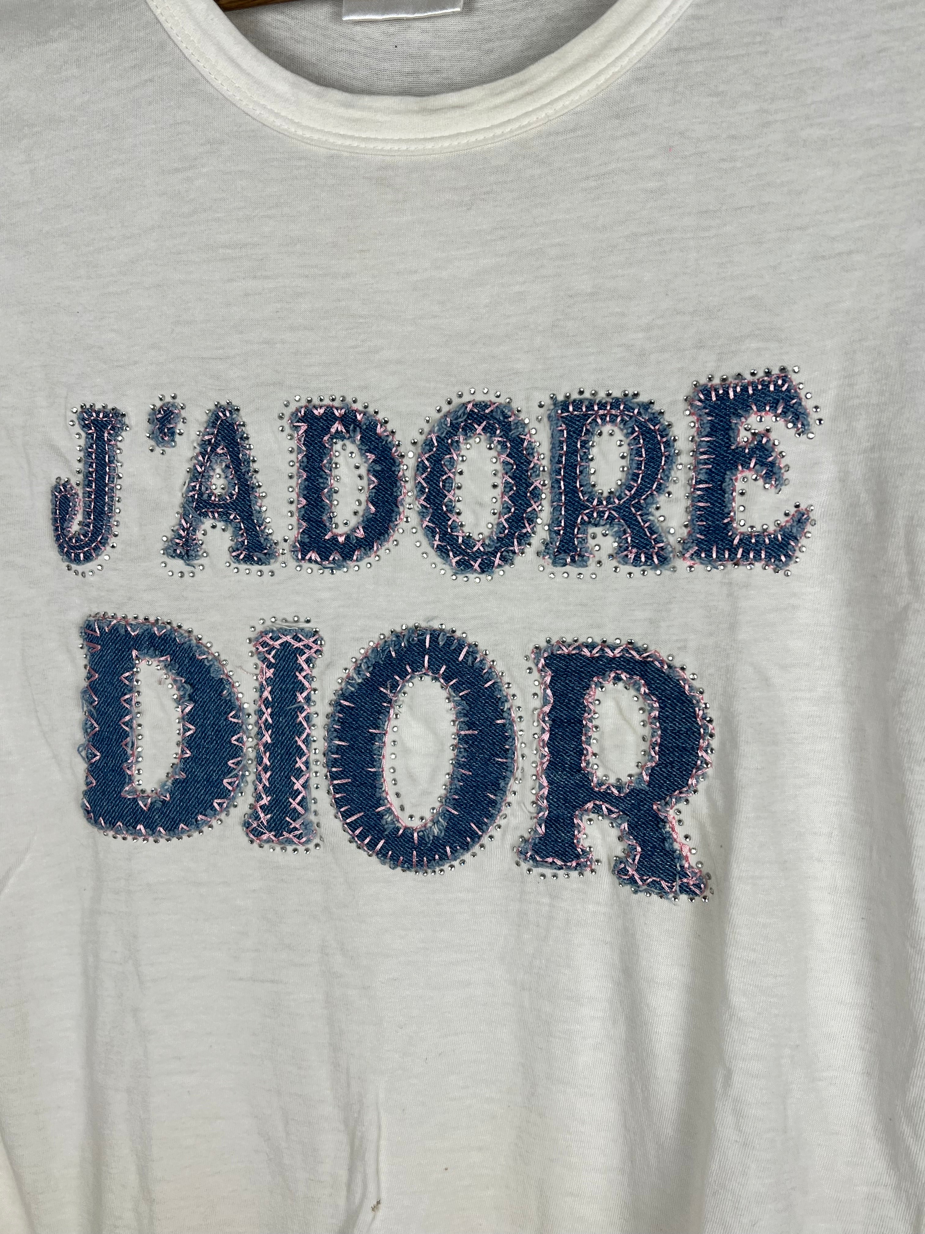 Dior Ja'Dior Denim Patch Tee Shirt