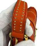 Gucci Orange Leather Snaffle Shoulder Bag