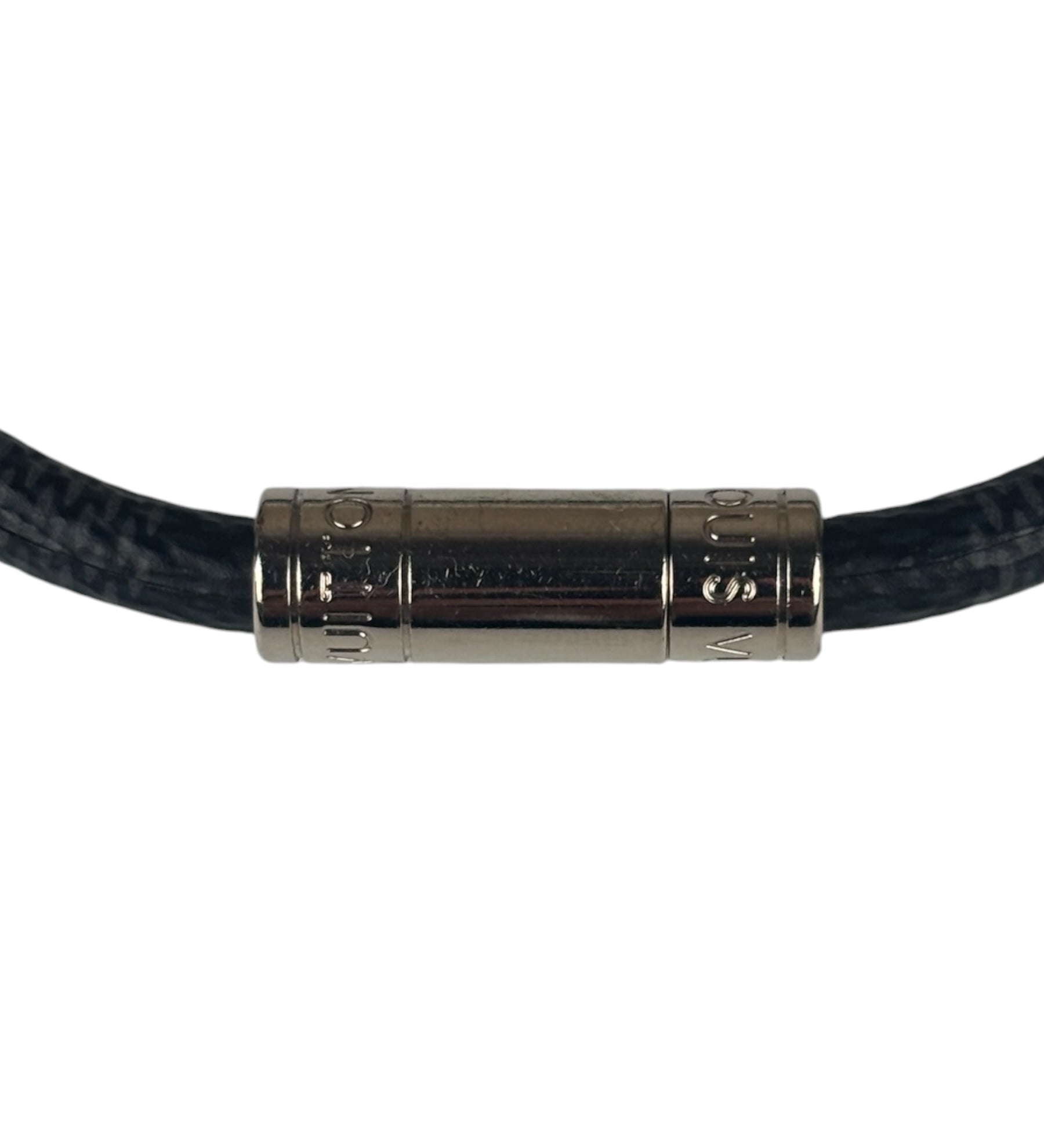 Louis Vuitton Black/Grey Damier Graphite Canvas Keep It Bracelet