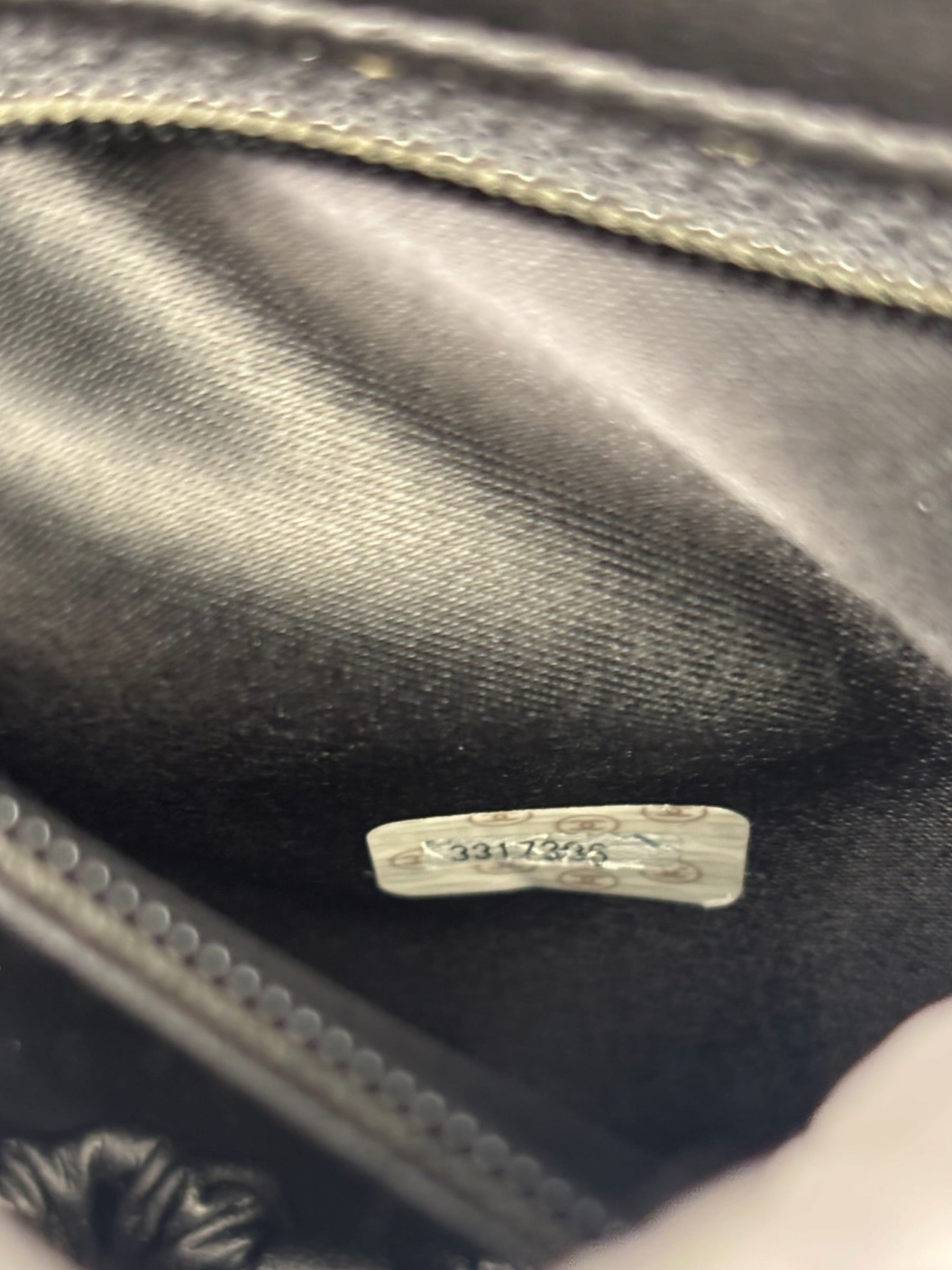 Chanel Black Caviar Leather Vanity Train Case 1995