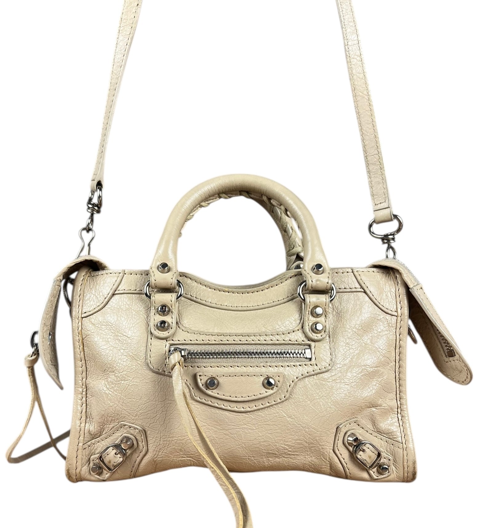 Balenciaga Beige Mini Le City Bag