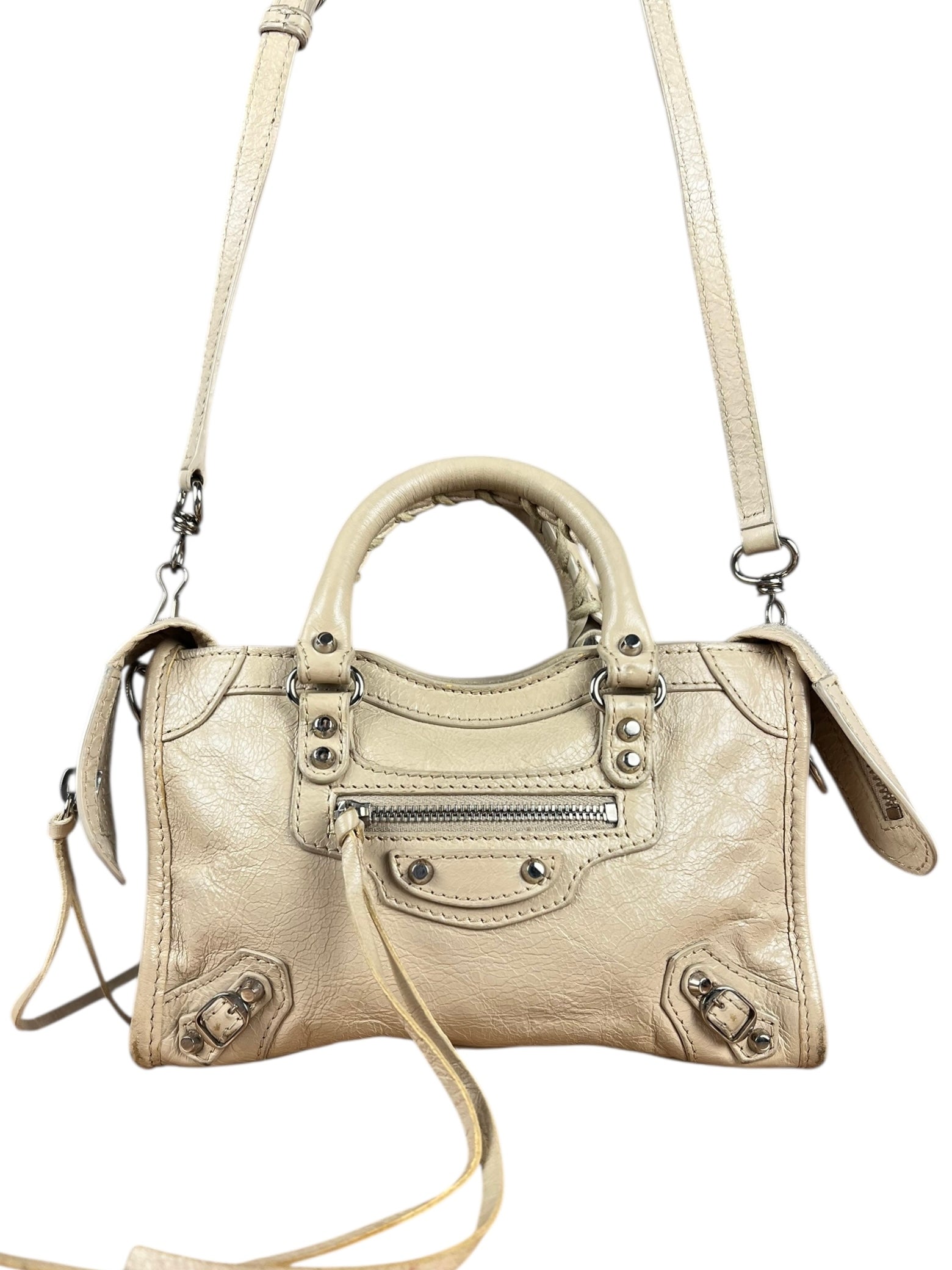 Balenciaga Beige Mini Le City Bag
