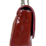 Chanel Burgundy Patent Leather Mademoiselle Bijoux Chain Flap Bag 2008