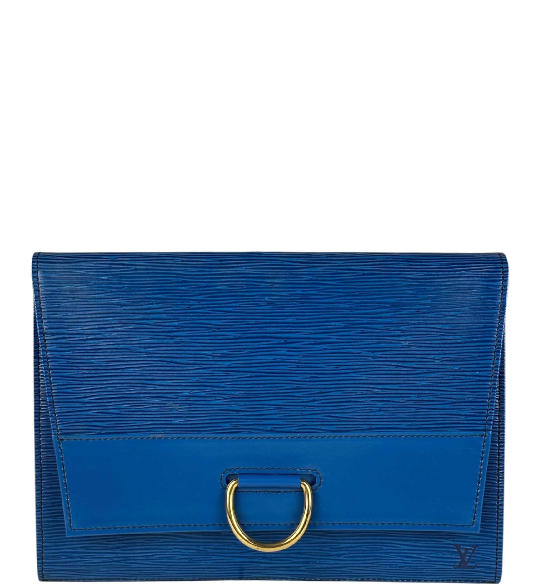 Louis Vuitton Blue Epi Jena Clutch