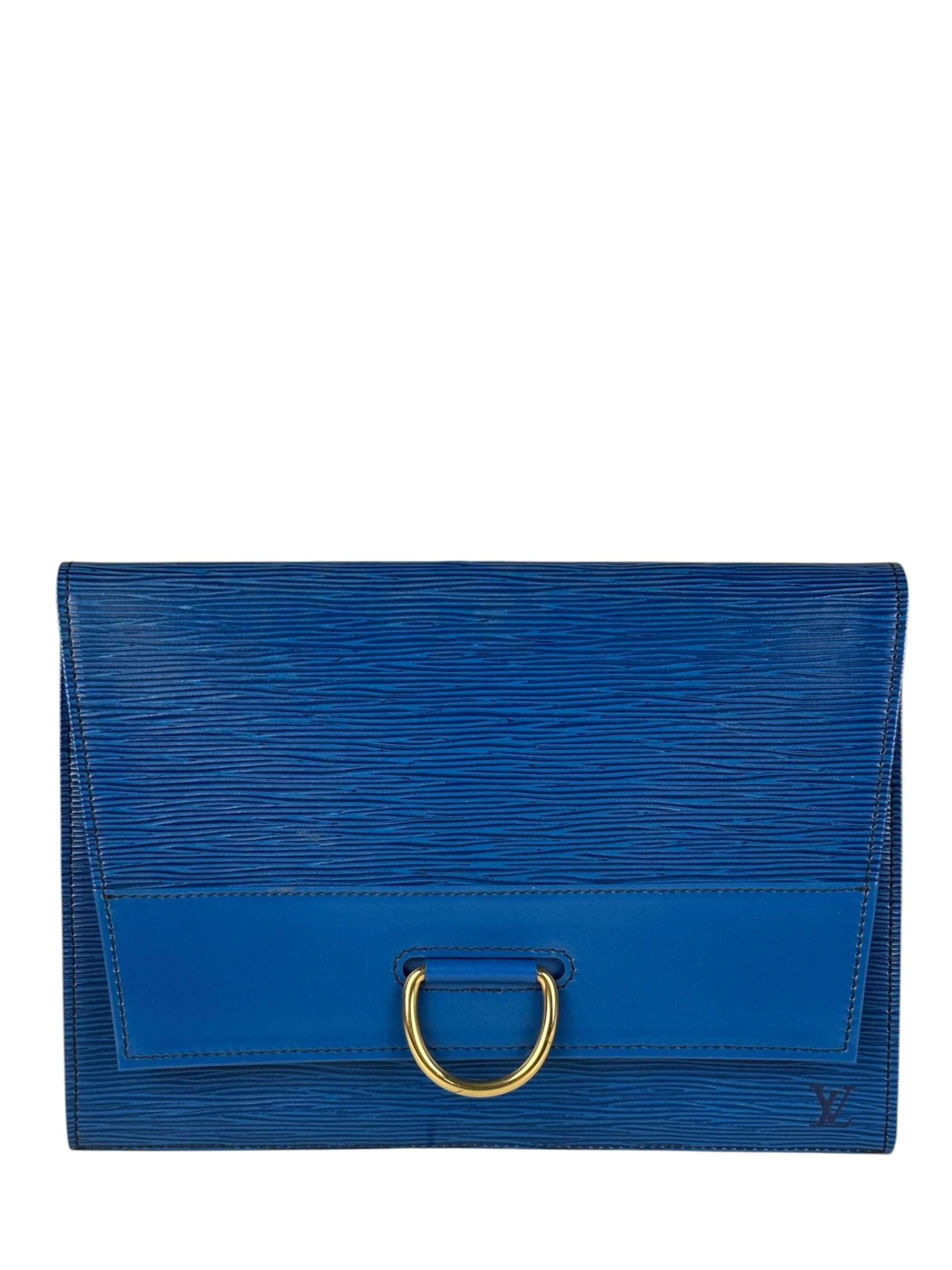 Louis Vuitton Blue Epi Jena Clutch