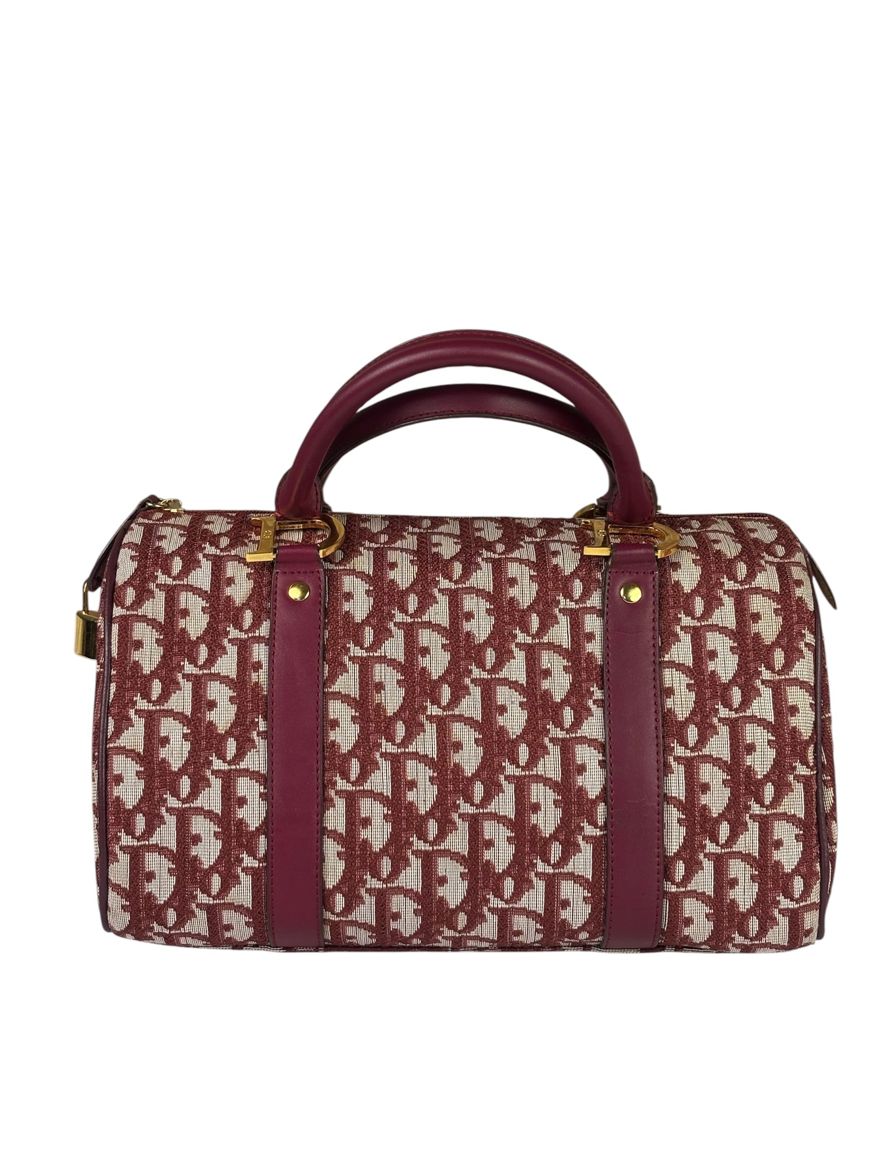Christian Dior Red Trotter Boston Bag