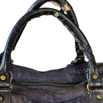 Balenciaga Vintage Purple Classic Motorcycle City Bag