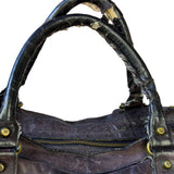 Balenciaga Vintage Purple Classic Motorcycle City Bag