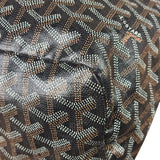 Goyard Brown/Black Leather Boheme Hobo Bag