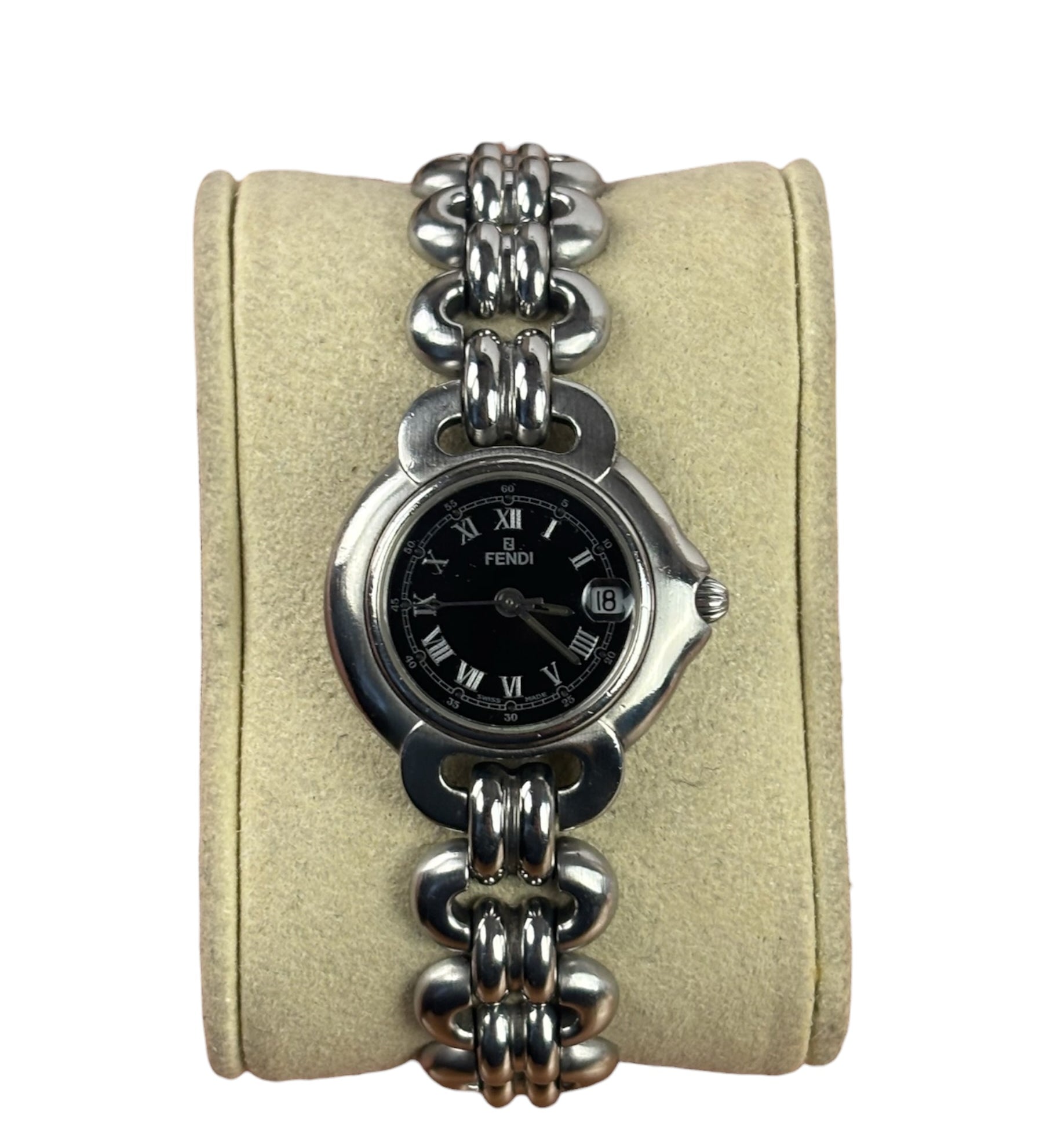 Fendi 1600L Black Roman Numeral Dial