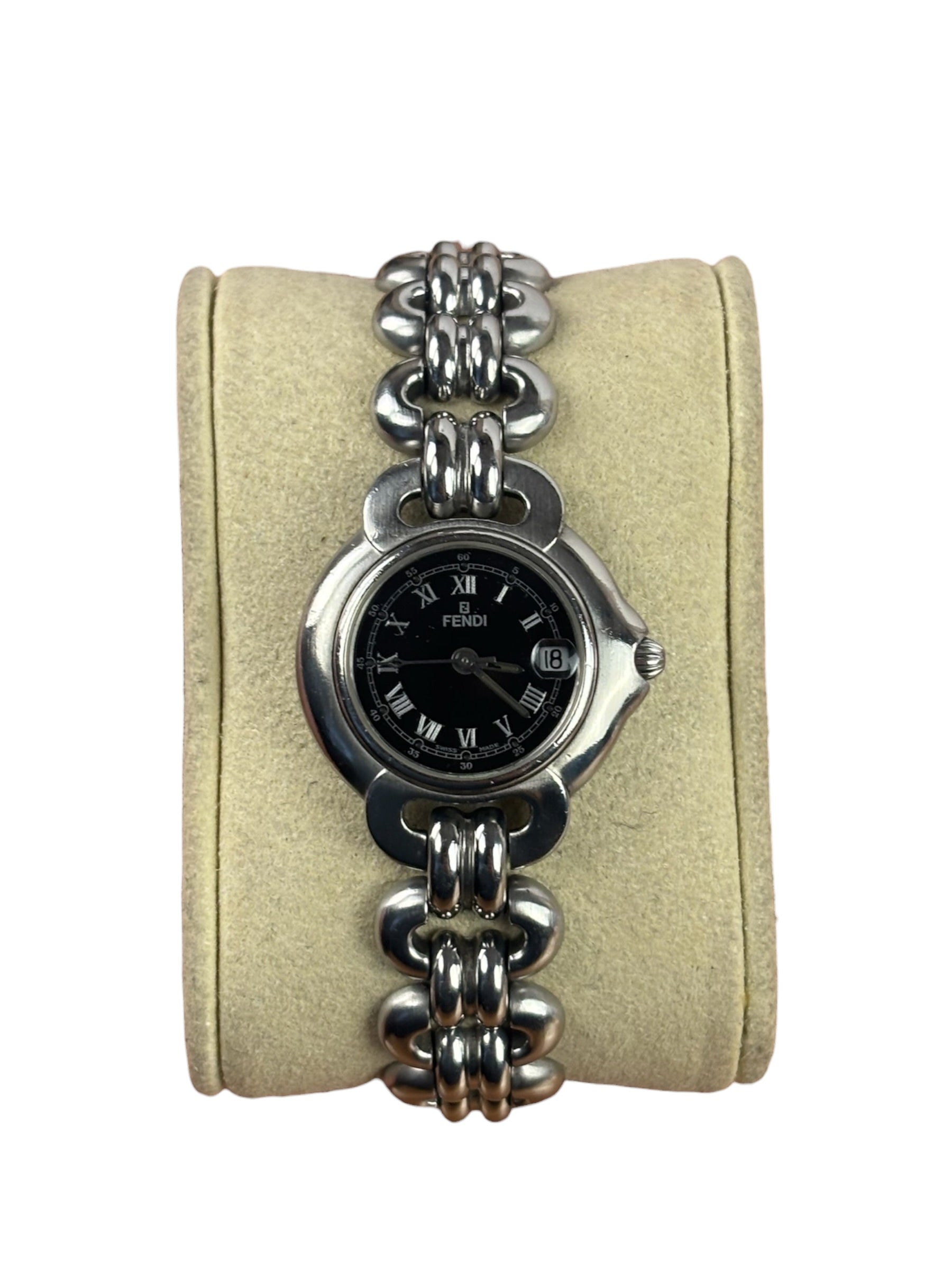 Fendi 1600L Black Roman Numeral Dial