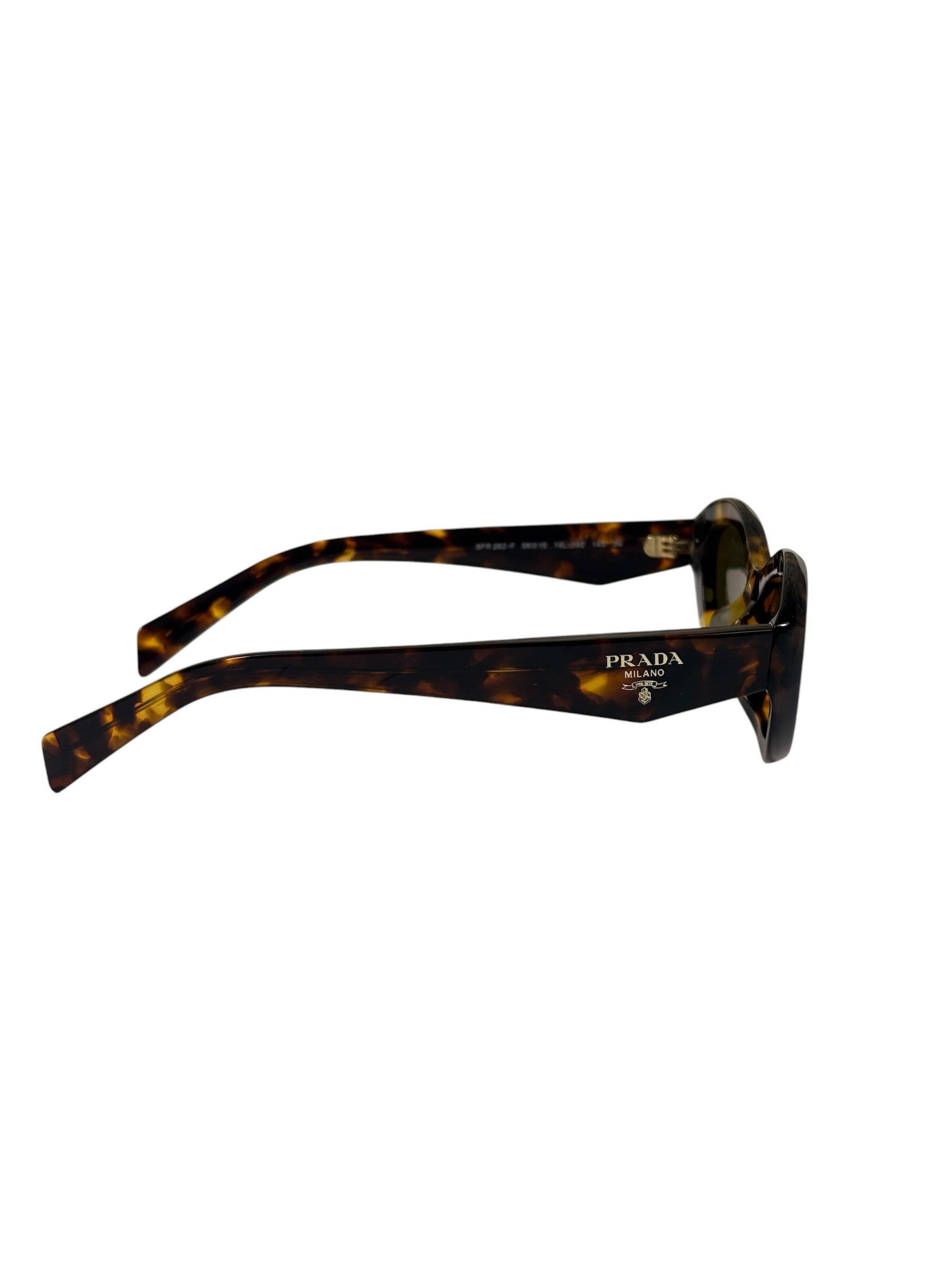 Prada Tortoise Shell Oval Sunglasses SPR 26Z-F