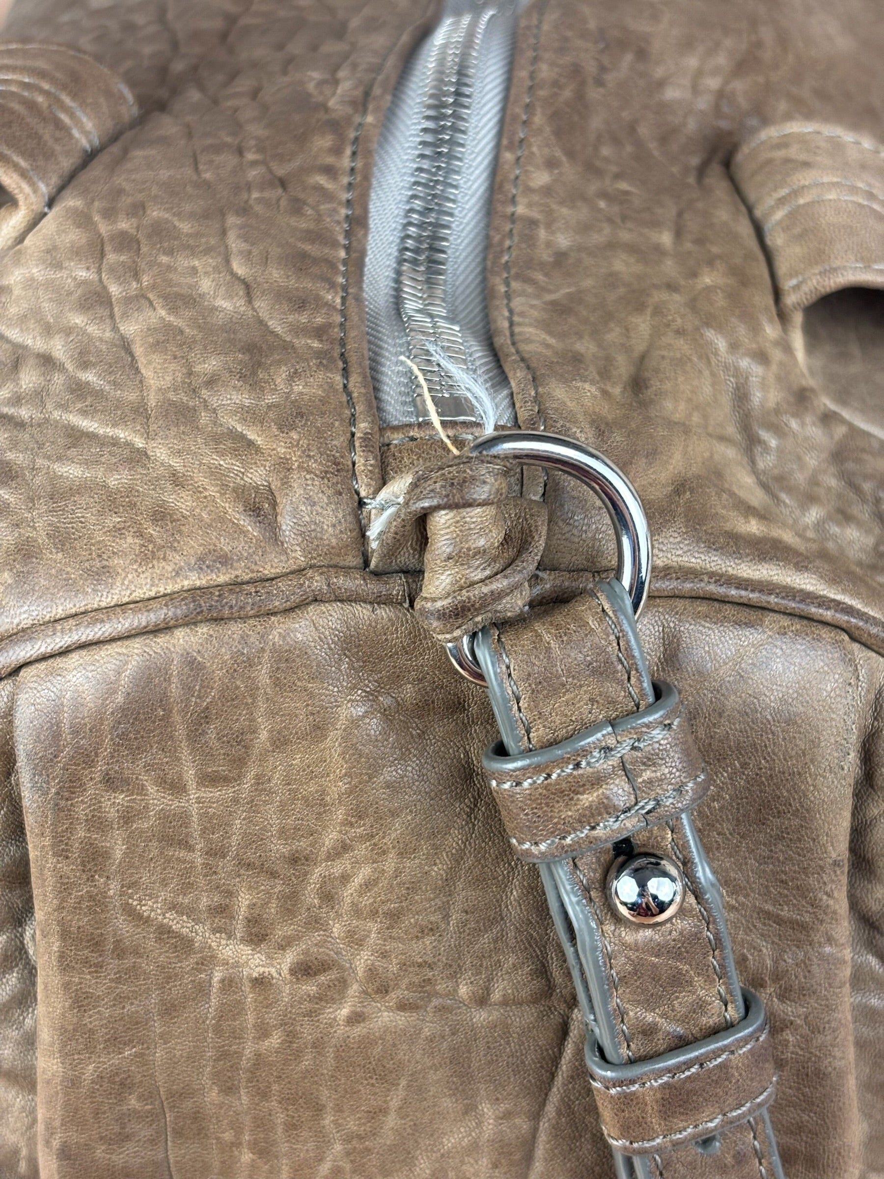 Alexander Wang Tan Beige Leather Rocco Satchel Two-Way Bag