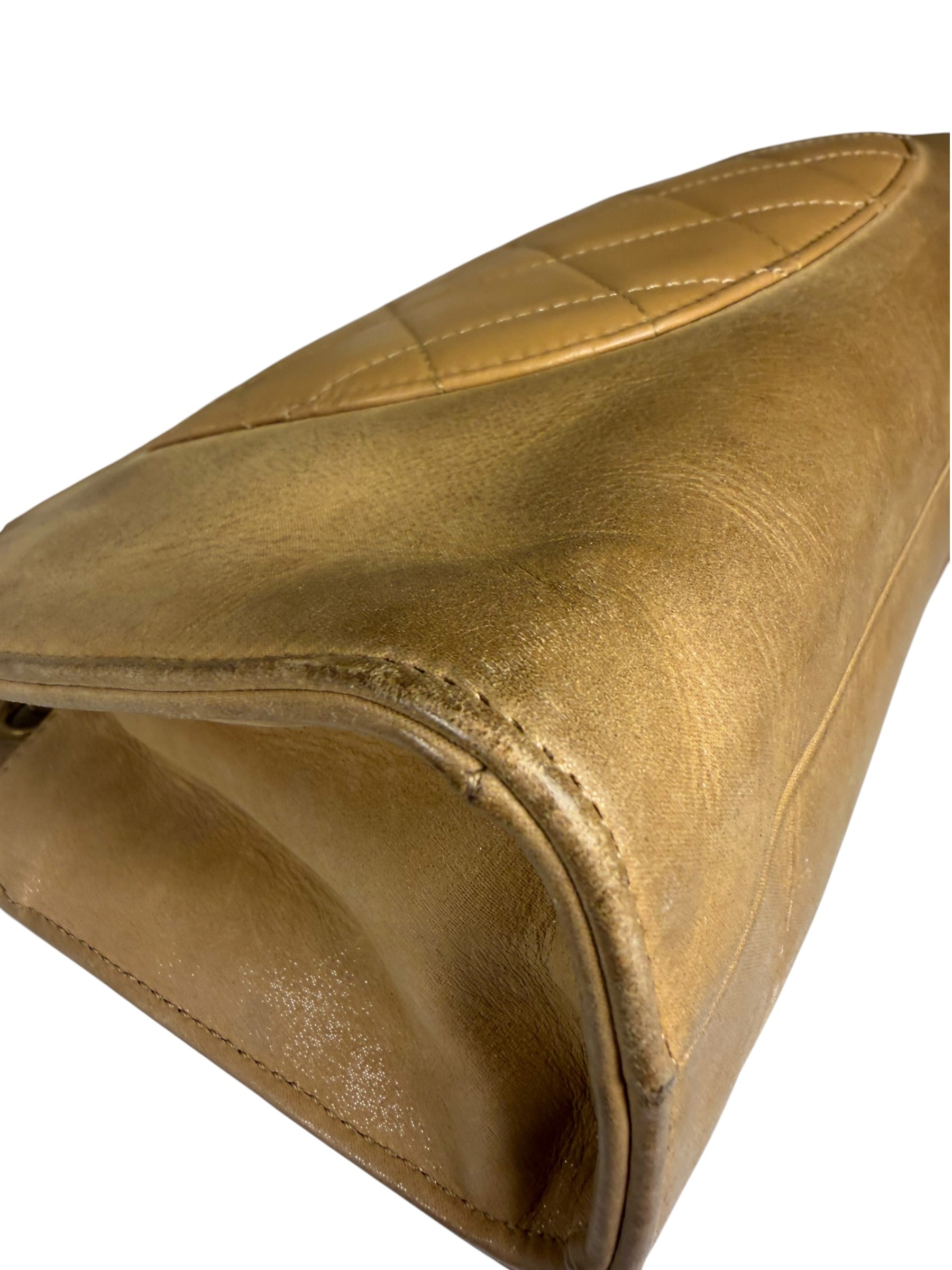 Chanel Brown Lambskin Front Pocket Shoulder Bag 2011