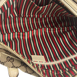 Gucci GG Beige Ivory Leather Shoulder Bag
