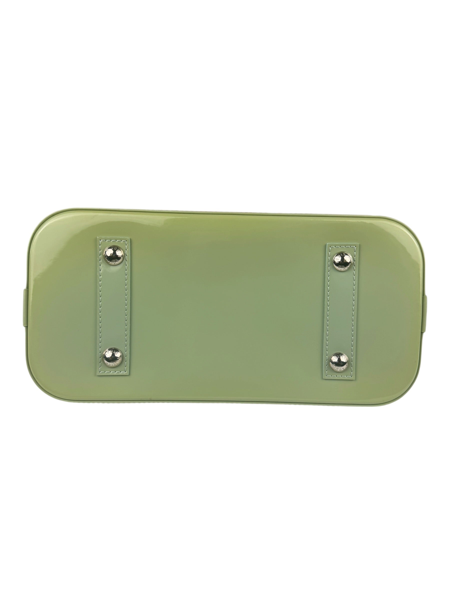 Louis Vuitton Green Patent Epi Alma Handbag