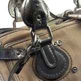 Chloe Beige/Silver Patent Leather Paddington Handbag