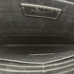 Yves Saint Laurent Black Grain De Poudre Zipped Tablet Holder