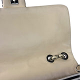 Chanel Black/White Leather Trim/Cloth Venise Biarritz Flap Bag 2019