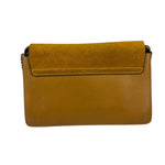 Chloe Mustard Yellow Leather/Suede Faye Bag