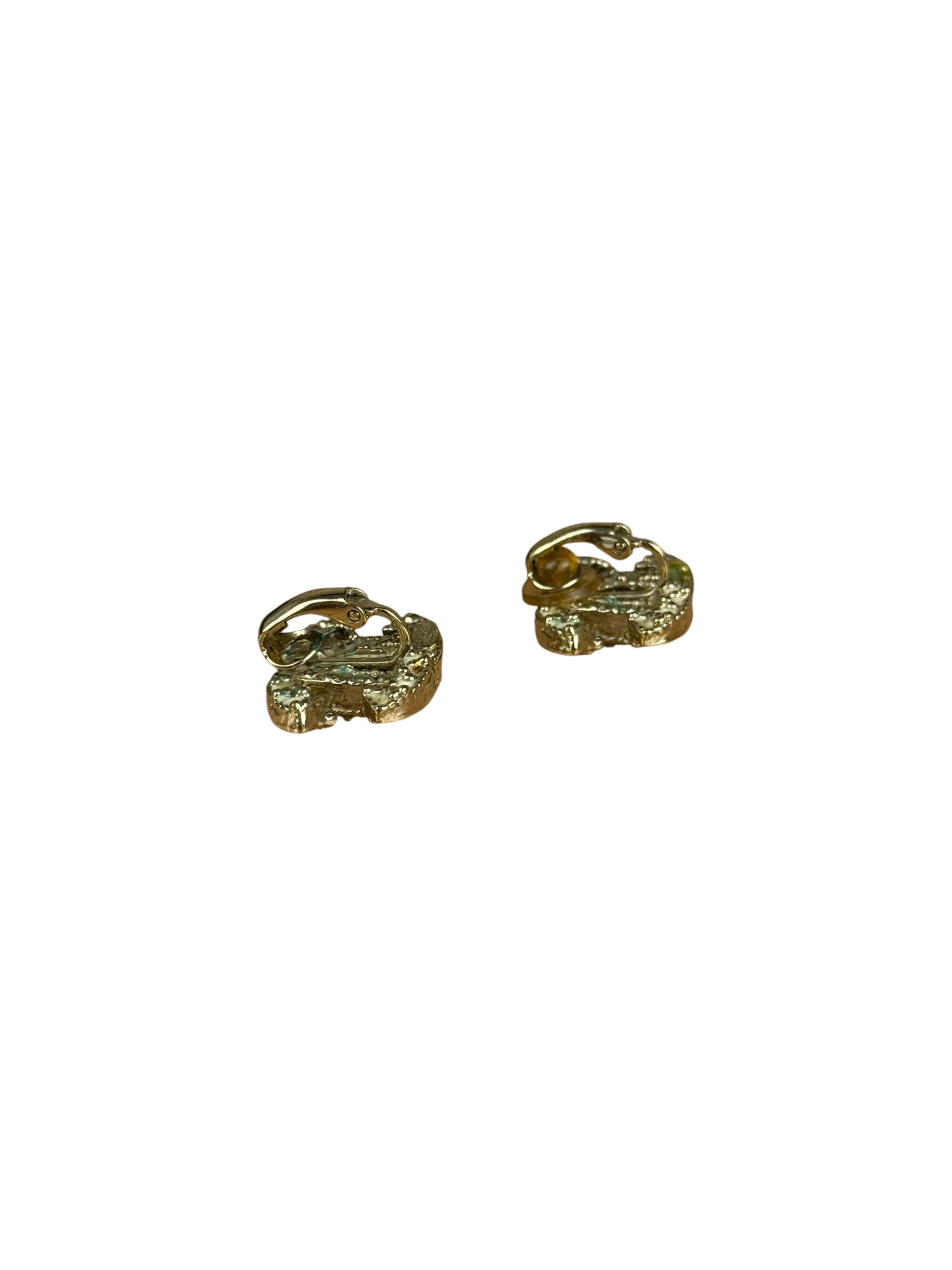 Chanel Vintage CC Logo Clip-On Earrings