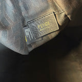 Fendi Black Zucca Canvas Chef Shoulder Bag
