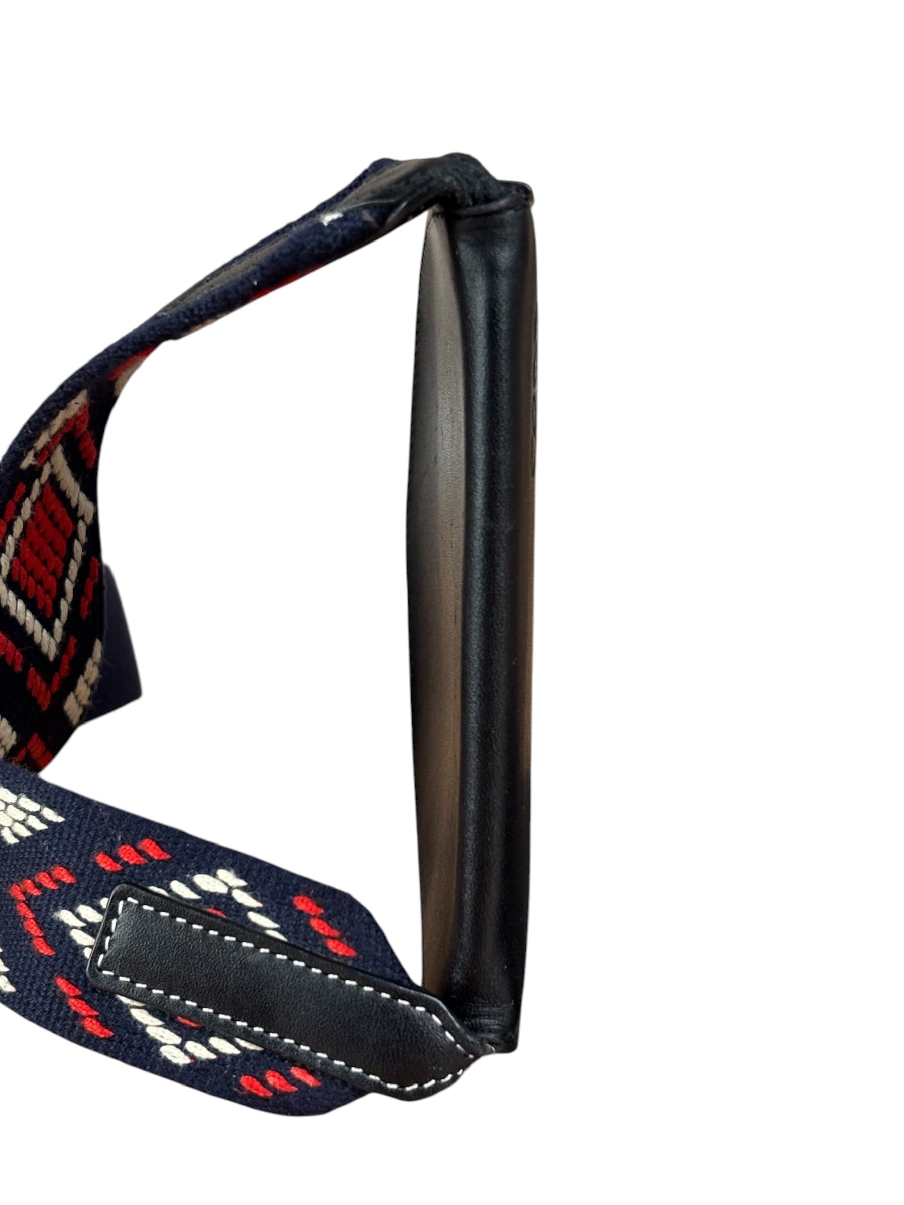 Loewe Anagram Black Leather Heel Crossbody Pochette
