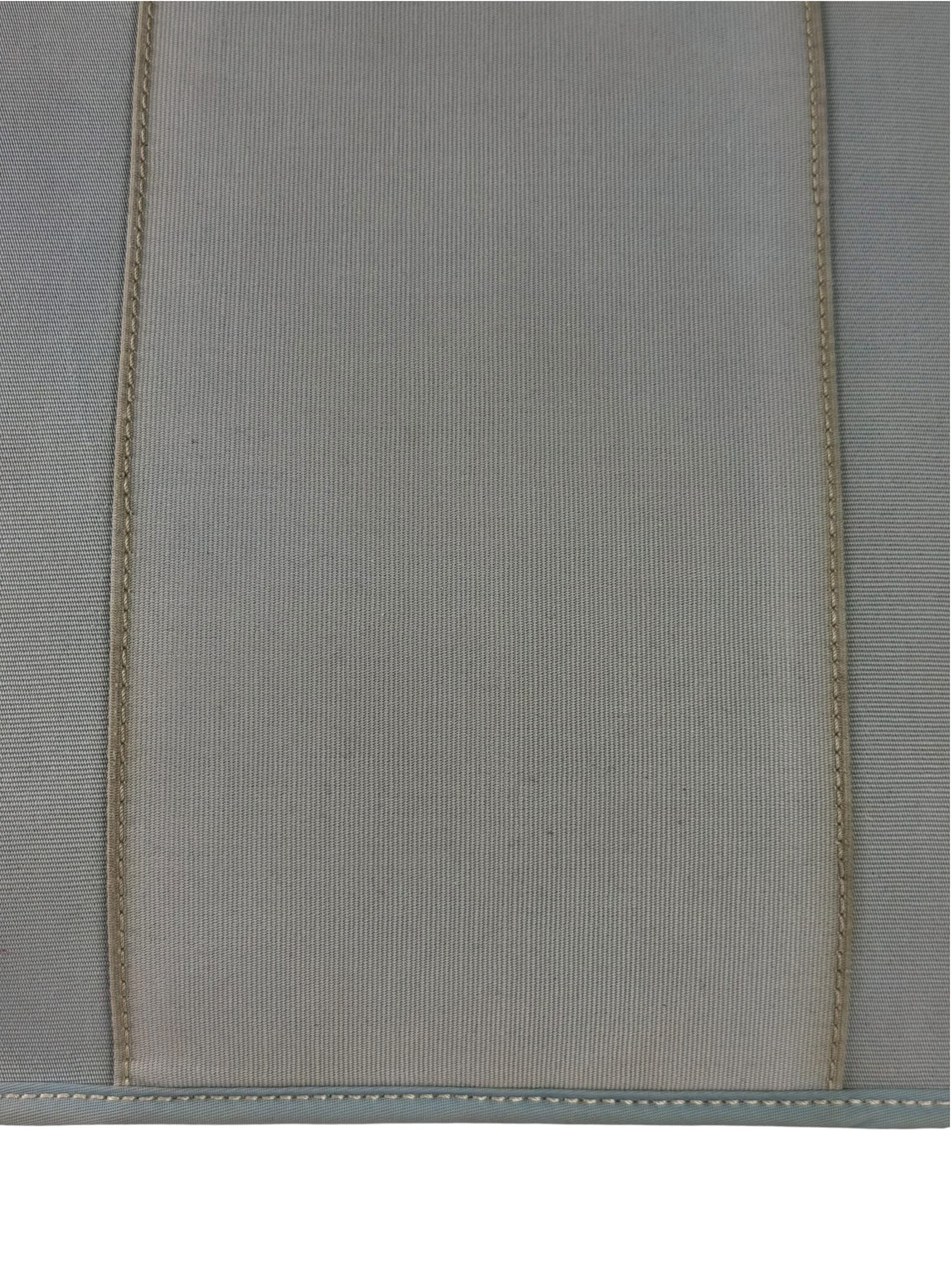 Hermes Light Blue Canvas Leather Trim Cabag Elan Tote