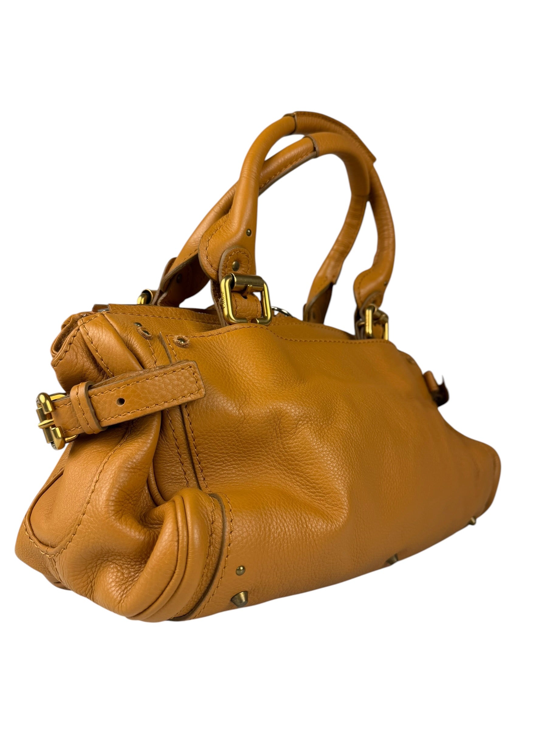 Chloe Tan Brown Leather Paddington Shoulder Bag