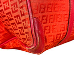 Fendi FF Vintage Boston Bag Red