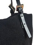 Fendi Black Knit Hobo/Shoulder Bag