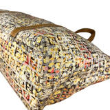 Fendi FF Floral Zucchino Shoulder Tote