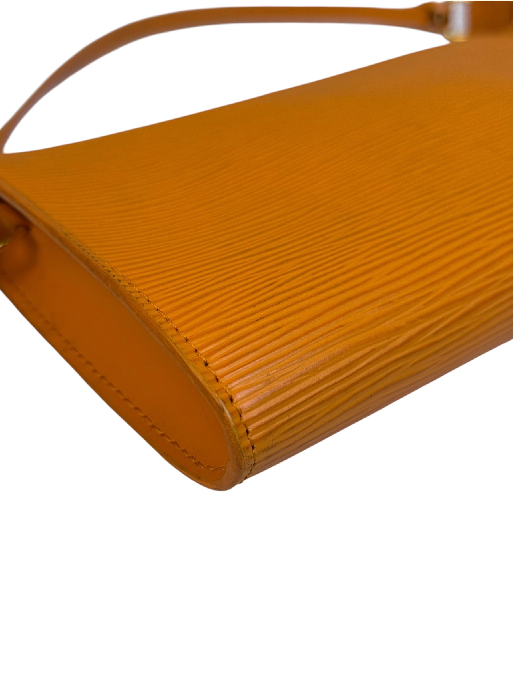 Louis Vuitton Orange Epi Leather Pochette