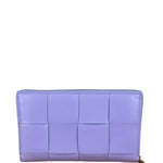 Bottega Veneta Purple Long Zip-Around Wallet
