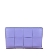 Bottega Veneta Purple Long Zip-Around Wallet