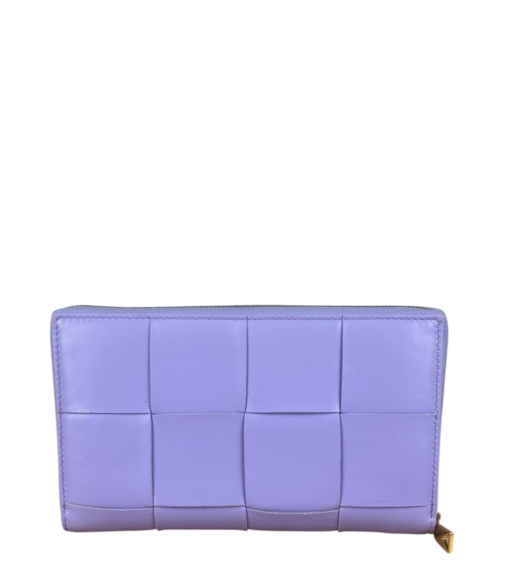 Bottega Veneta Purple Long Zip-Around Wallet