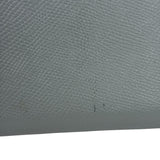 Celine Grey Leather Long Zip Around Wallet