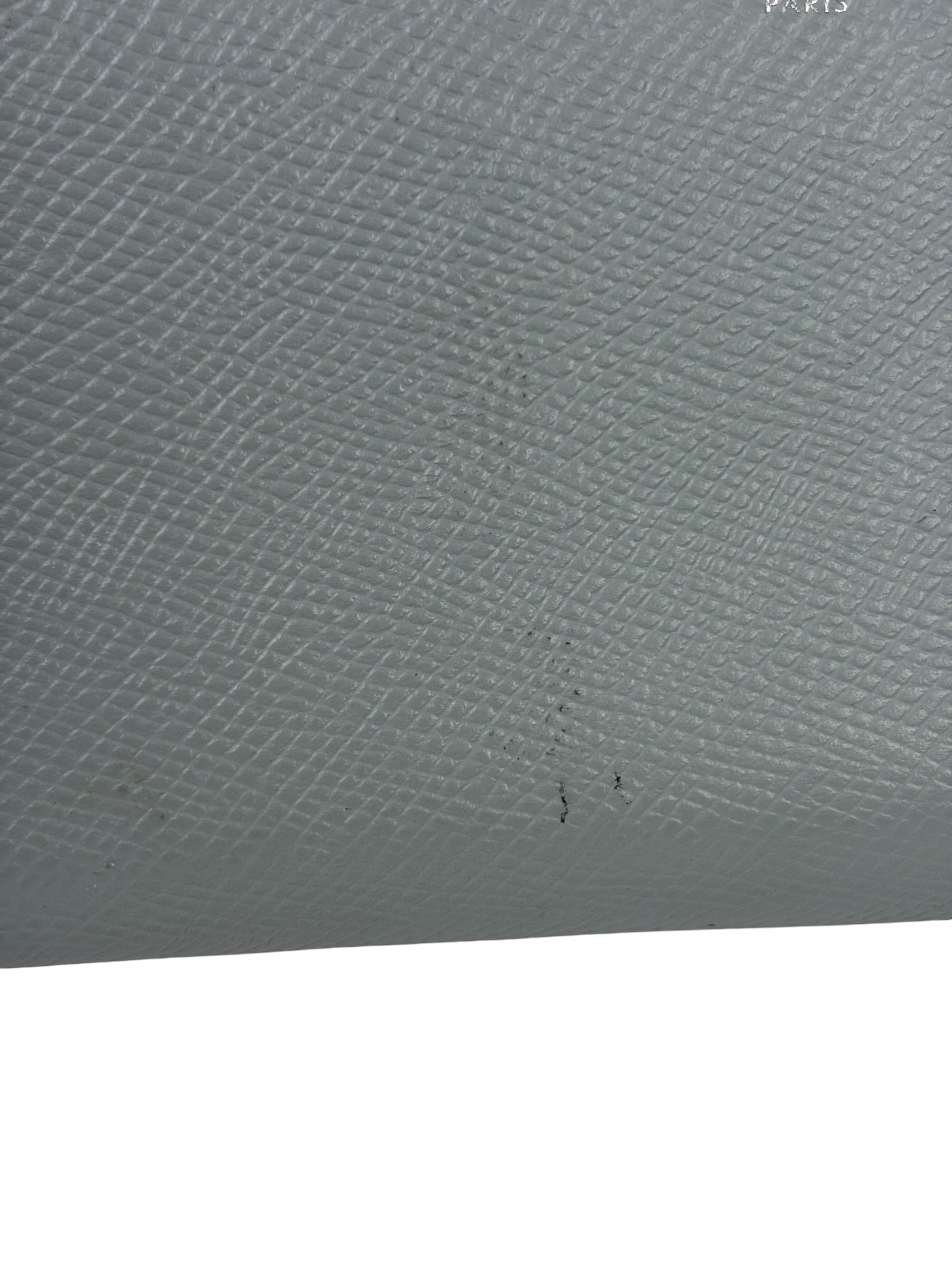 Celine Grey Leather Long Zip Around Wallet