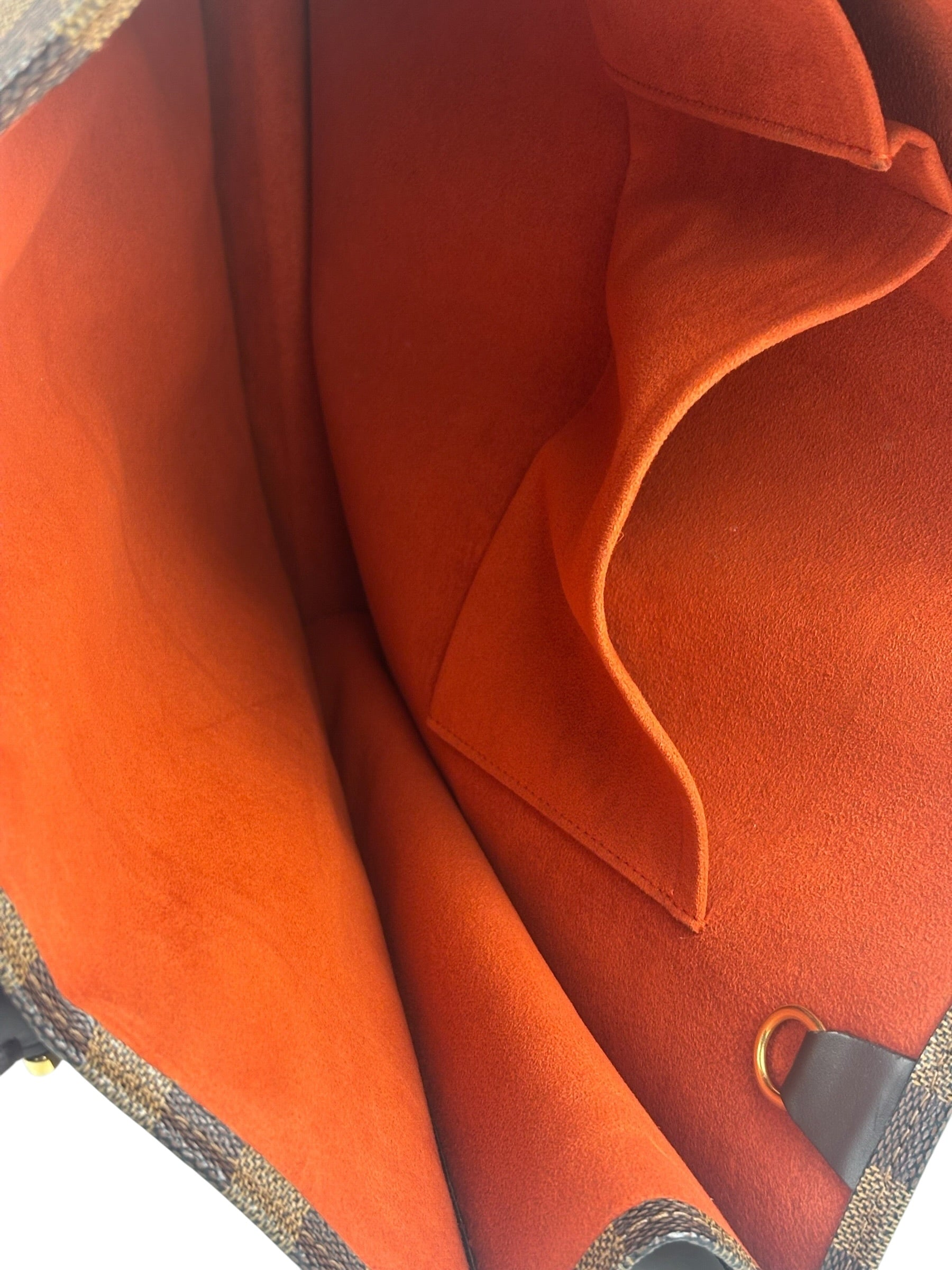 Louis Vuitton Damier Ebene Sac Plat Tote Bag MM