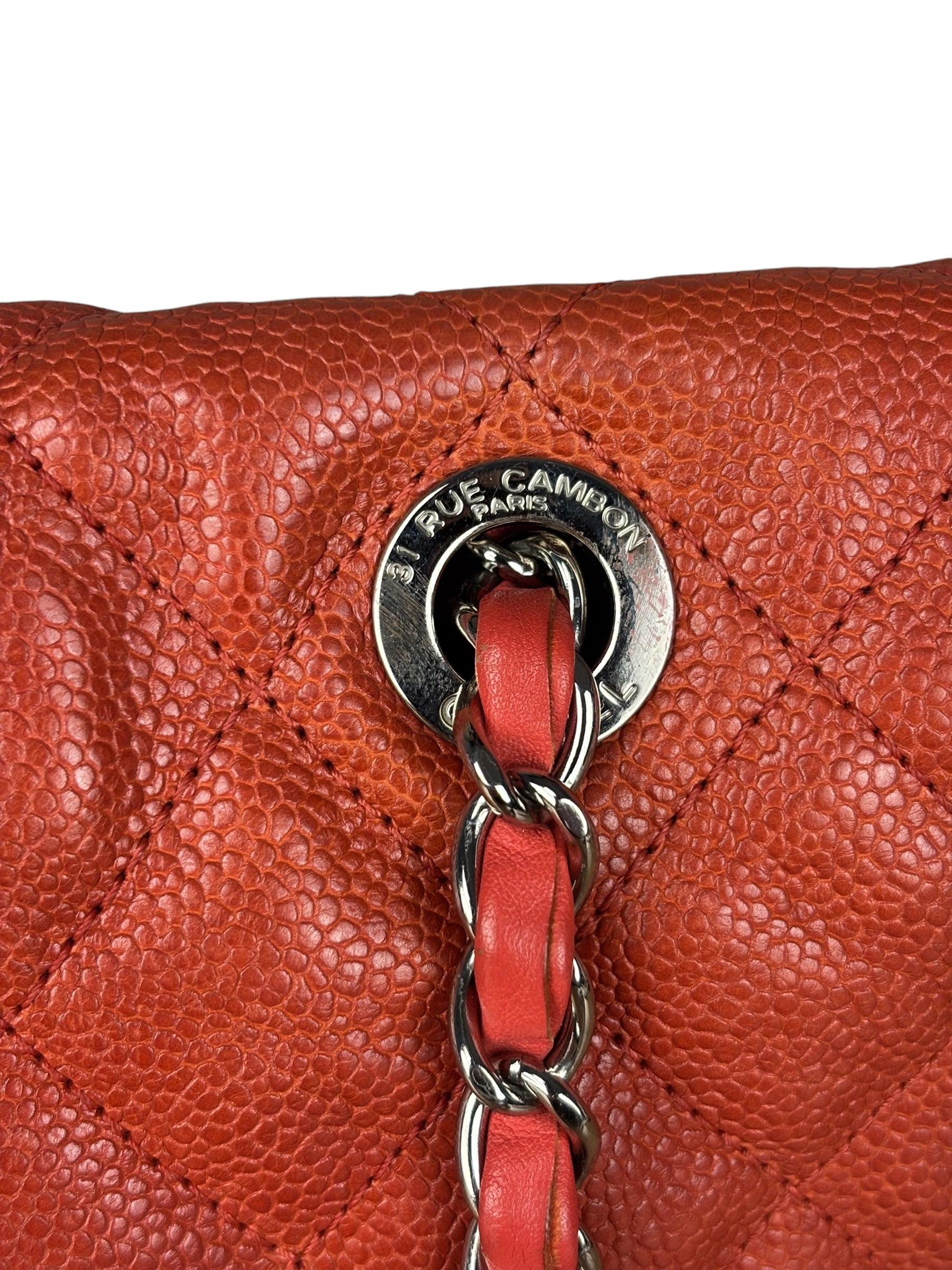 Chanel French Riviera Caviar Quilted Flap Bag Sunset 2011
