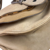 Christian Dior Beige Large Gaucho Double Saddle Shoulder Bag