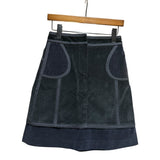 Louis Vuitton Black Corduroy/Velour Skirt