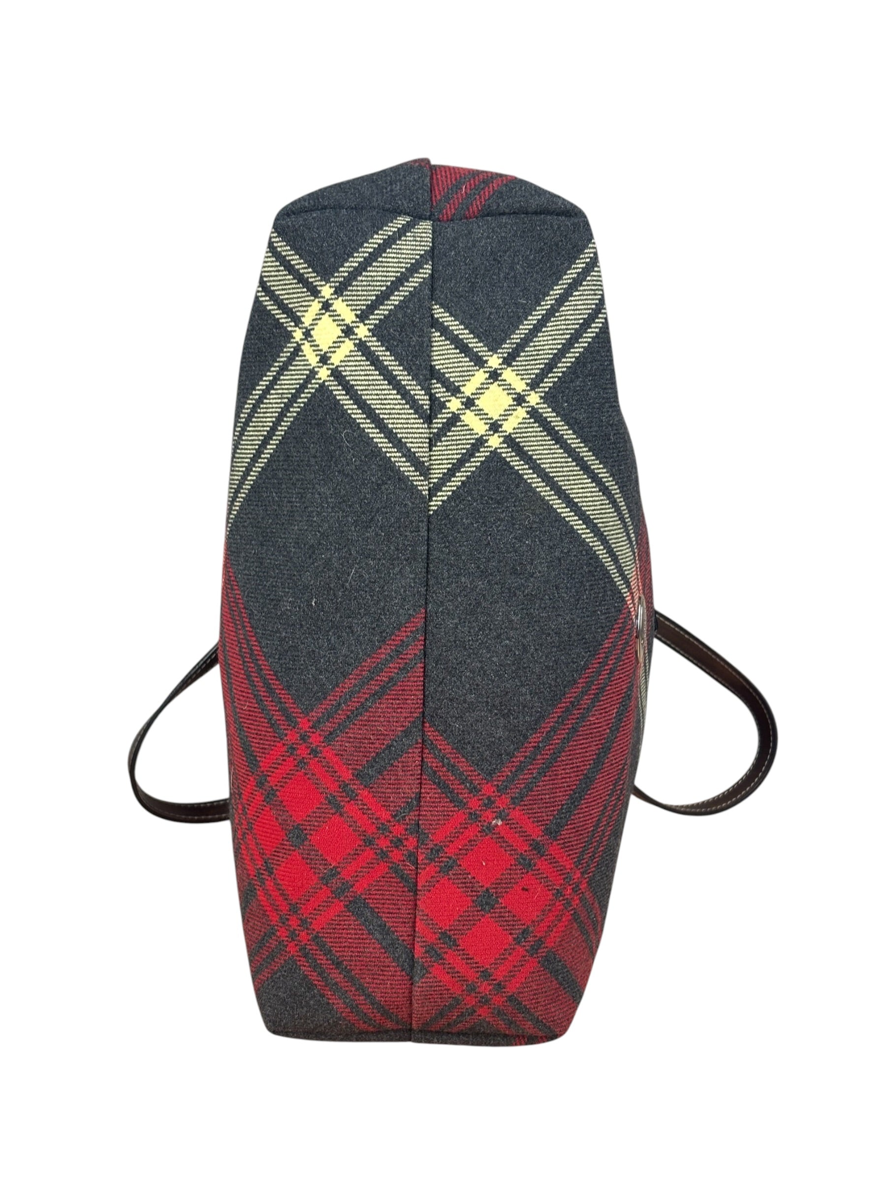 Vivienne Westwood Plaid Orb Tote Bag