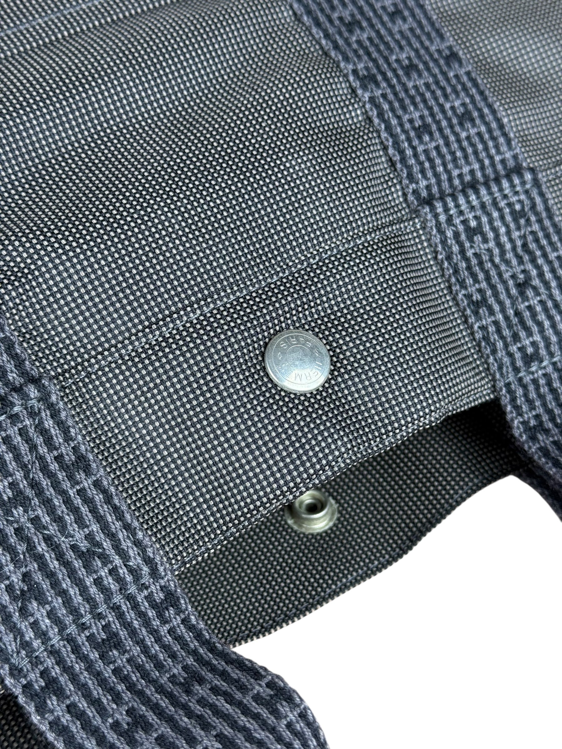 Hermes Herline Canvas Tote Grey